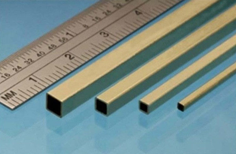 Albion Alloys SBW10 Square Brass Rod 1x1mm (4 Pack)